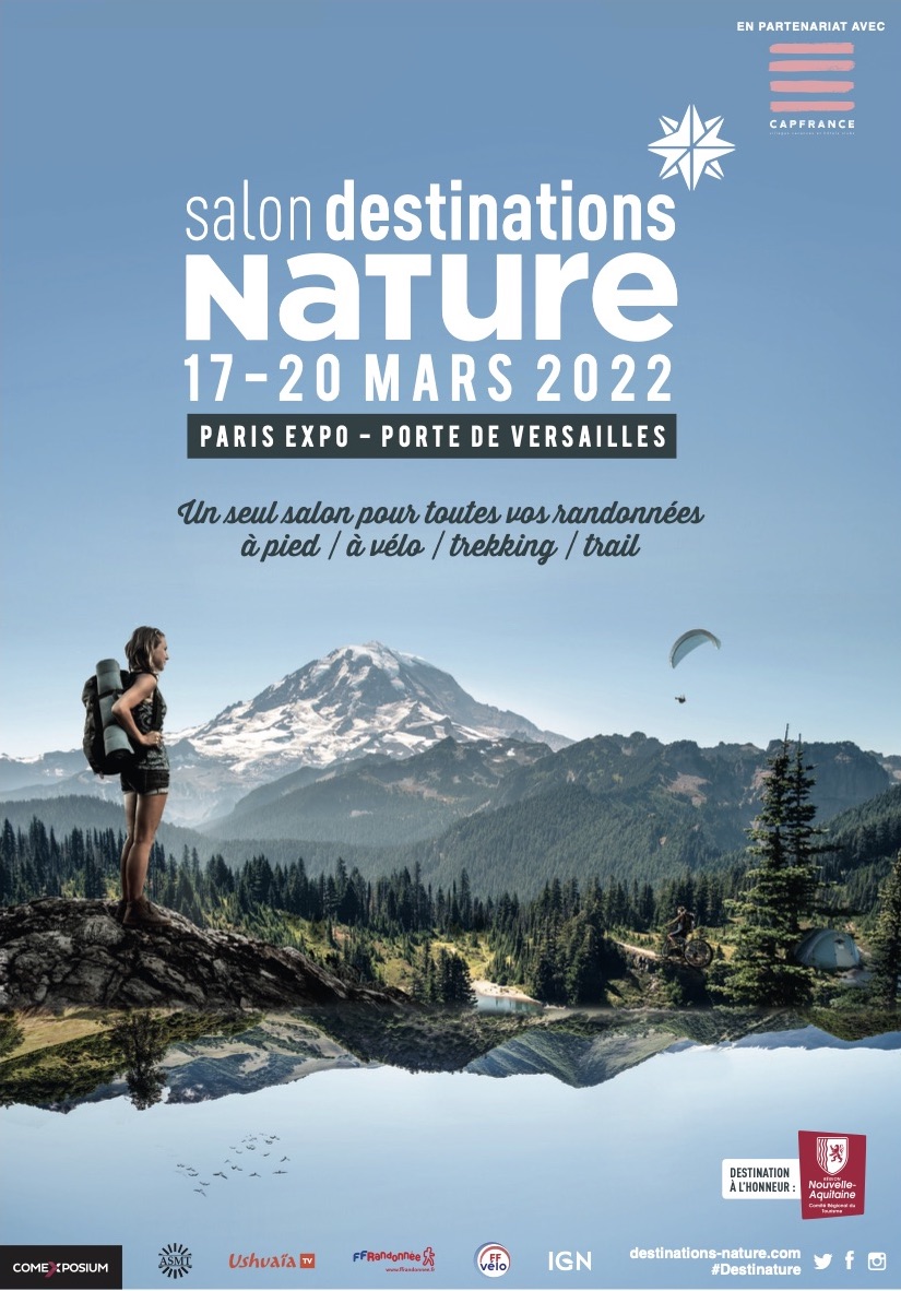 Rendez-vous au salon Destinations Nature du 17 au 20 mars 2022 !